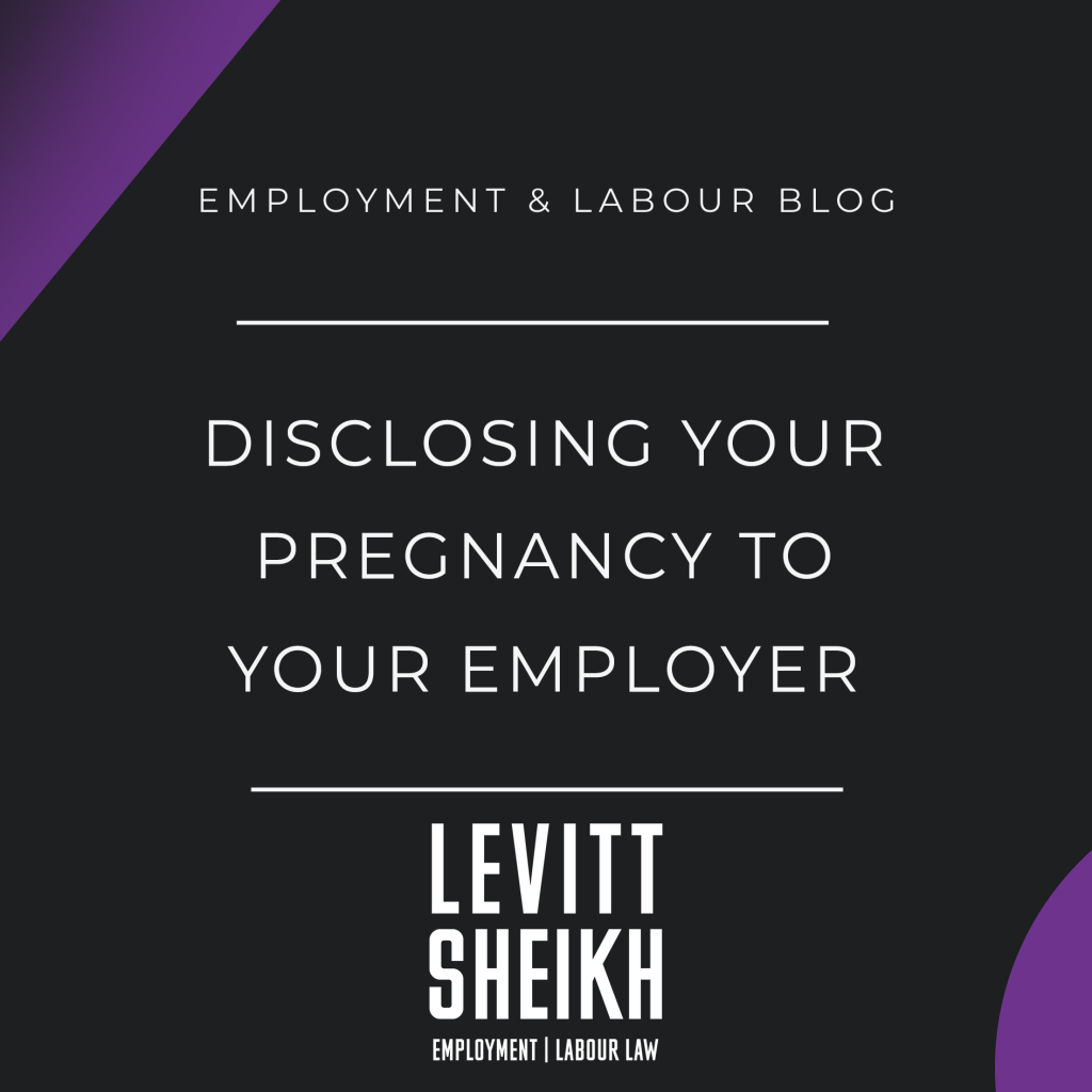 Disclosing Your Pregnancy to Your Employer