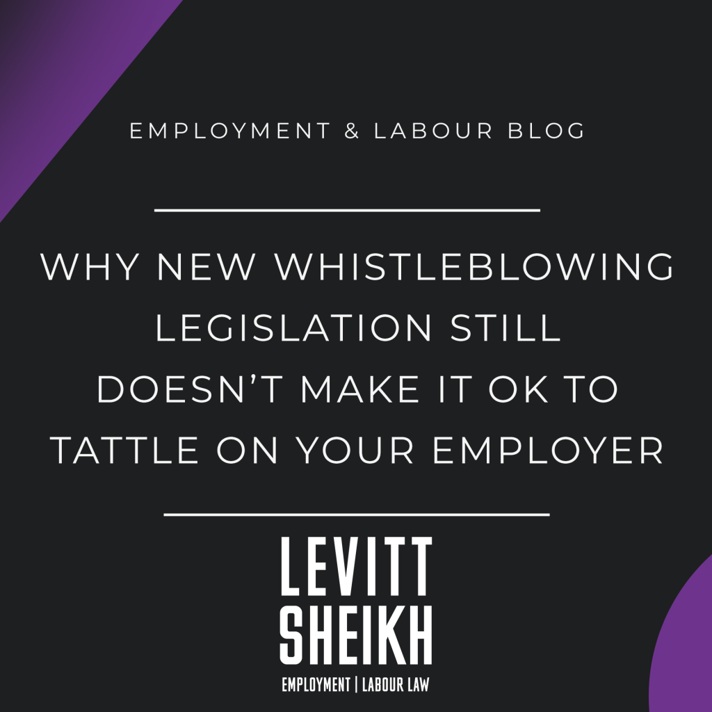Why new whistleblowing legislation still doesn’t make it OK to tattle on your employer