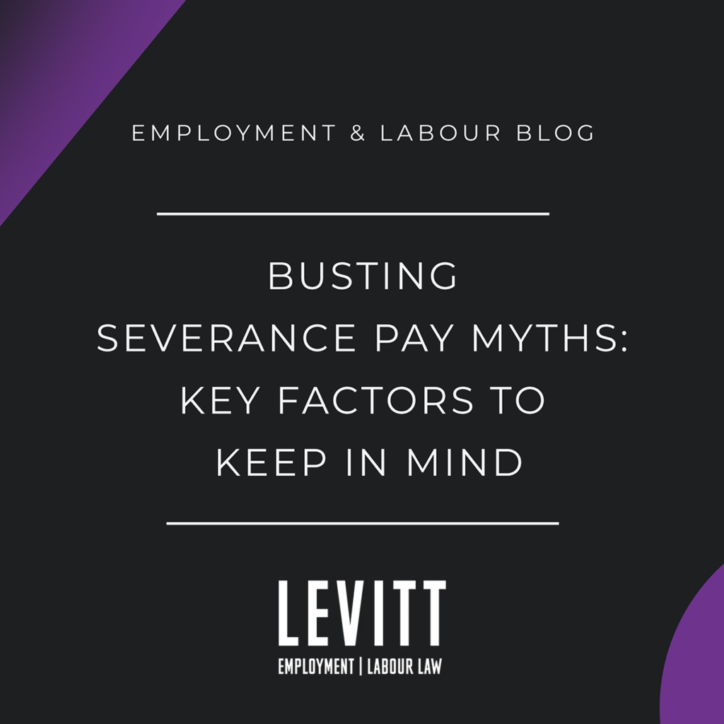 Busting Severance Pay Myths: Key Factors To Keep In Mind