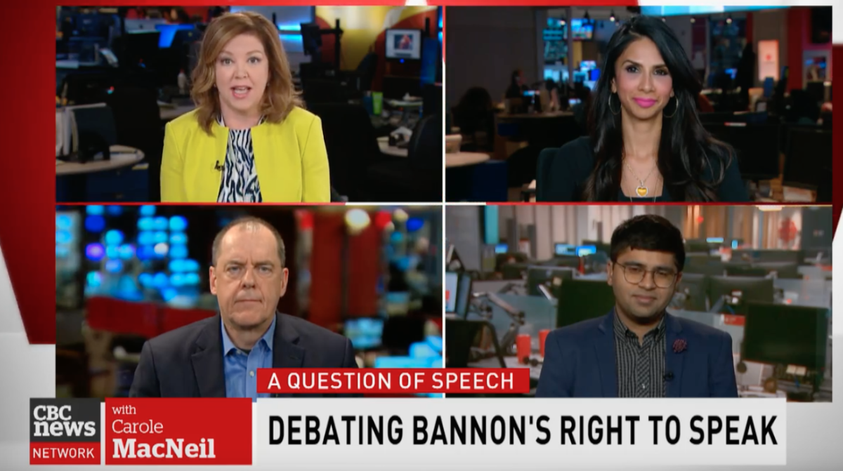 Debating Bannon'S Right To Speak