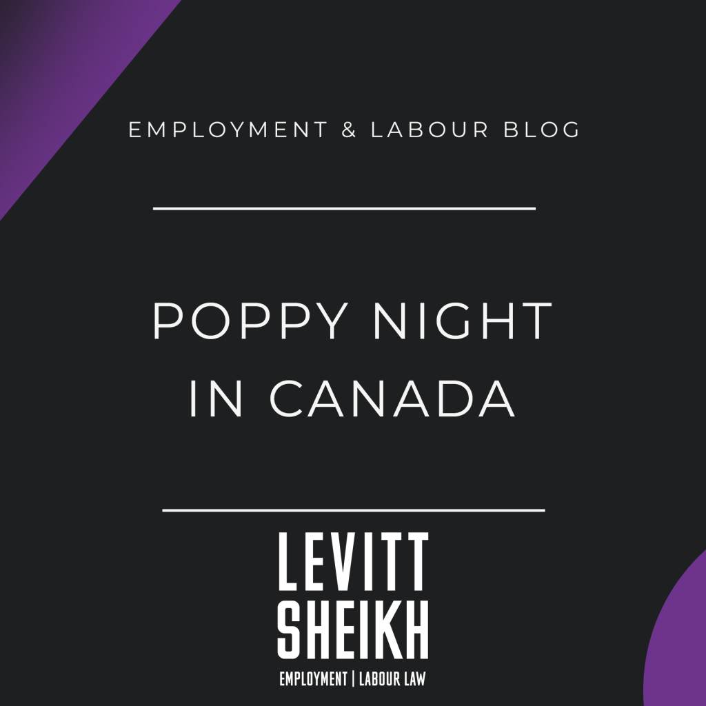 Poppy Night in Canada