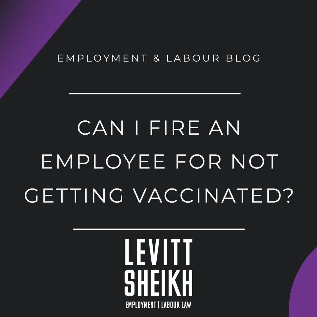 Can I Fire an Employee for Not Getting Vaccinated?