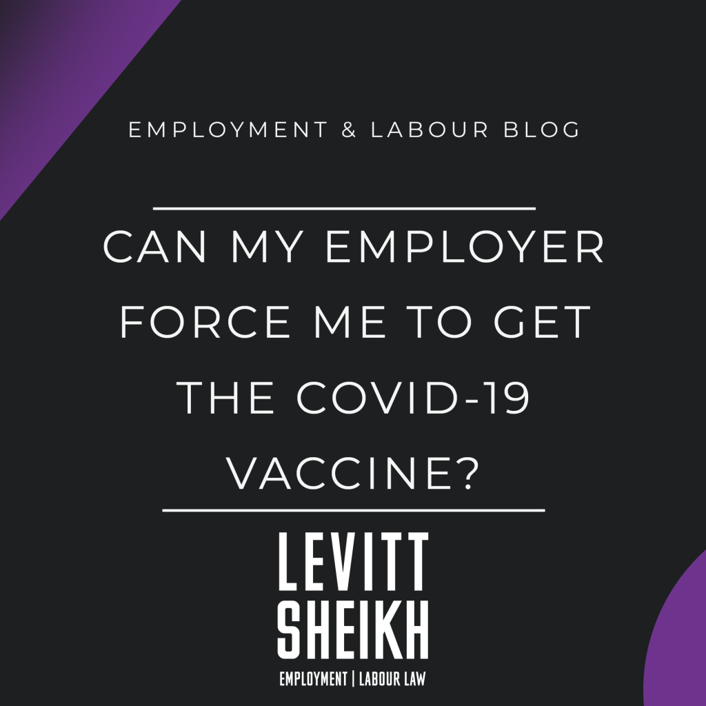 Can my employer force me to get the Covid-19 vaccine?