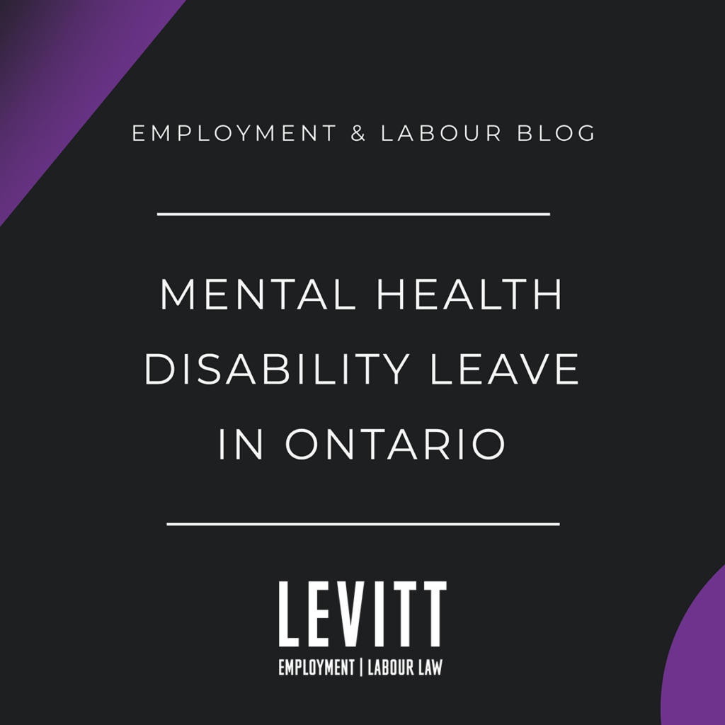 Mental Health Disability Leave in Ontario