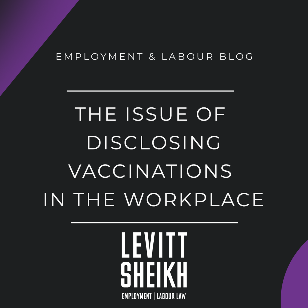 The Issue of Disclosing Vaccinations in the Workplace