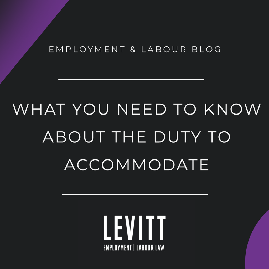 What You Need to Know About the Duty to Accommodate