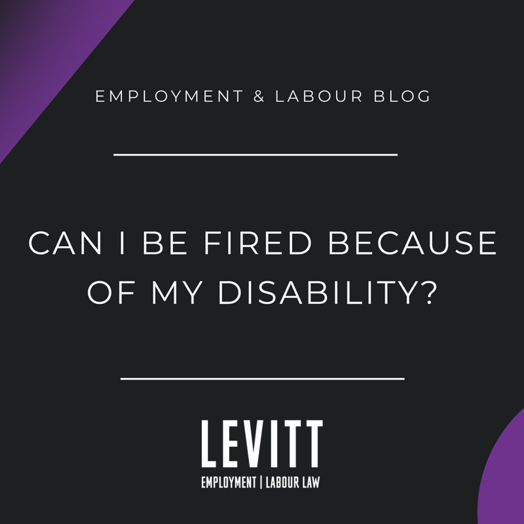 Can I Be Fired Because of my Disability?